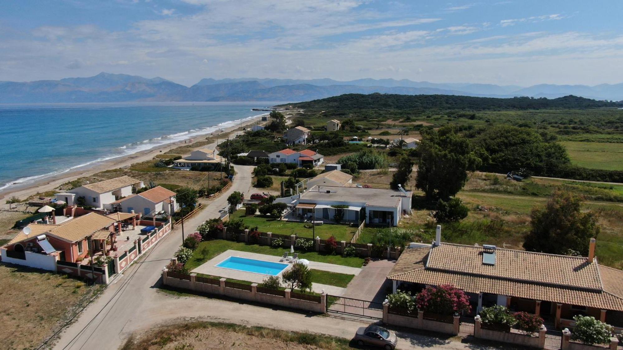 Almyra Beach House Corfu Almiros Beach Esterno foto